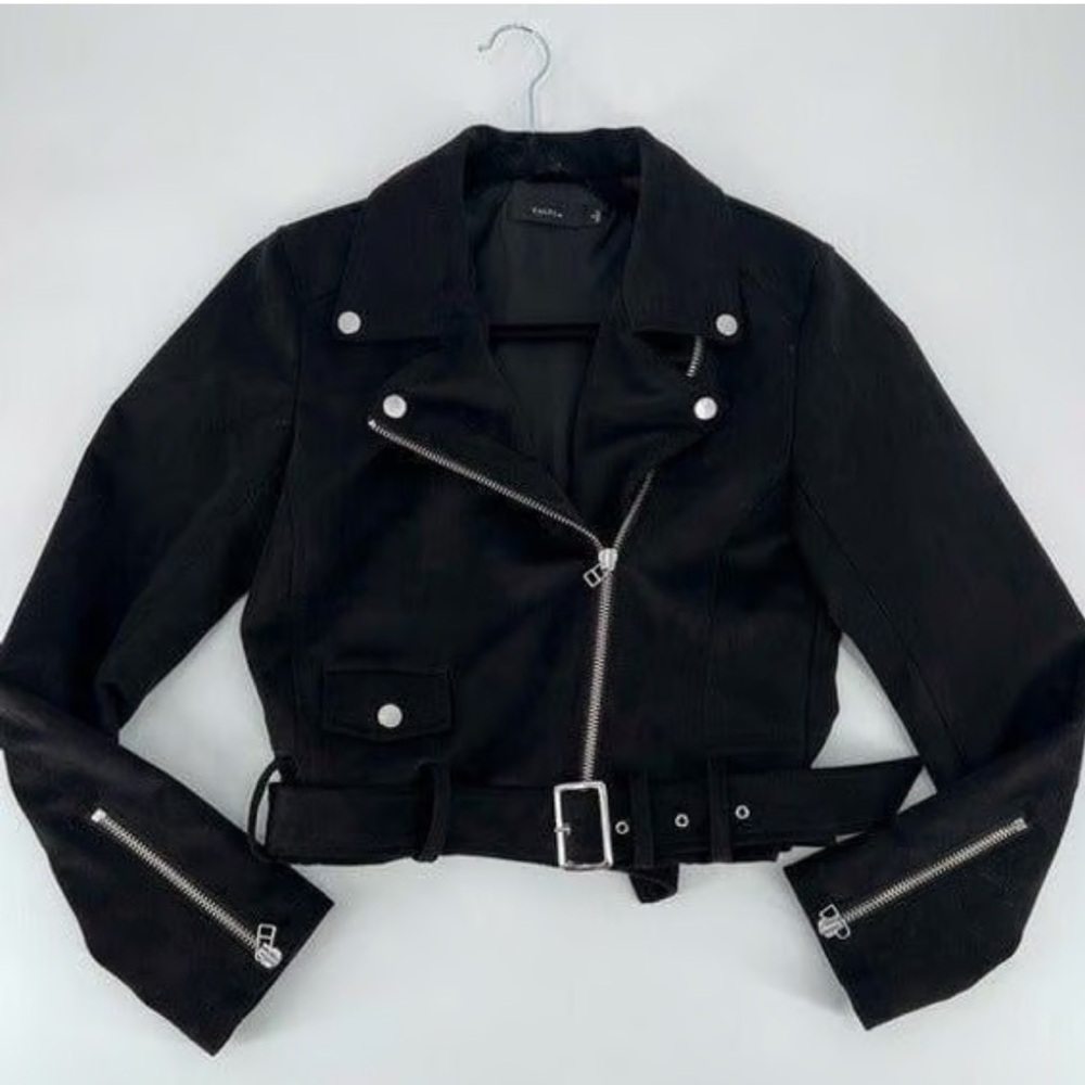 Ashley By 26 International Women's Sz Large Black Leather Jacket - Picture 5 of 7